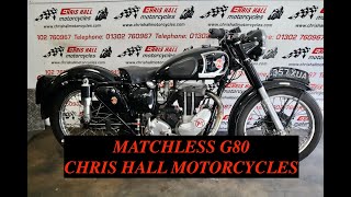 1953 Matchless G80 Show Winner for sale chrishallmotorcycles Doncaster [upl. by Baer]