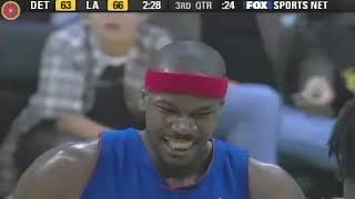 Kobe amp Shaq 24pts in NBA RS 2003227 Detroit Pistons at Los Angeles Lakers Q3 [upl. by Ocsinarf129]