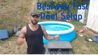 Bestway Fast Set Pool 10 x 30 Set Up [upl. by Strauss]