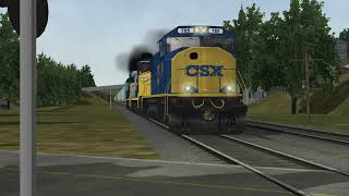 MSTSOpen Rails CSX Trash Train Passes Meyersdale PA Circa 2004 [upl. by Lambart]