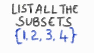 List all the subsets of A 1234 [upl. by Yaakov]