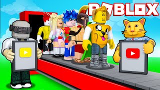 ¡La FABRICA de YOUTUBERS en ROBLOX 😱 MOMENTOS DIVERTIDOS en ROBLOX [upl. by Anirehtac]