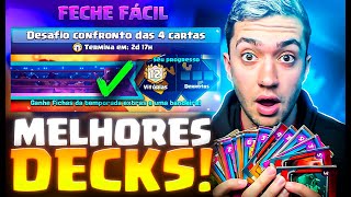 MELHORES DECKS PARA O DESAFIO CONFRONTO DAS 4 CARTAS [upl. by Spense780]