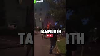 Tamworth Explodes Into Violence Hotel Fire tamworth uk [upl. by Eiramnwad354]