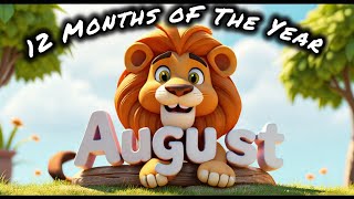 12 Months oF The Year  January to December Song for kids  Phonics Song  Kids Educational Video [upl. by Fergus]