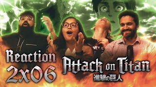 Attack on Titan  DUB 2x6 Warrior  Group Reaction [upl. by Nagey]