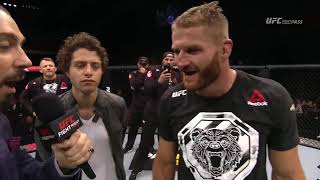 Fight Night Moscow Jan Blachowicz Octagon Interview [upl. by Annaerb204]