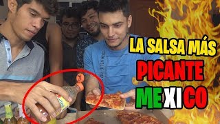 PROBANDO LAS SALSAS MAS PICANTES DE MEXICO Ft Reto Jorjais y Studio Falcony [upl. by Amrak]