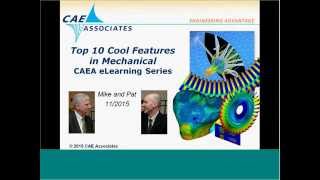 Top 10 Cool Features in Mechanical  ANSYS eLearning  CAE Associate [upl. by Aradnahc]