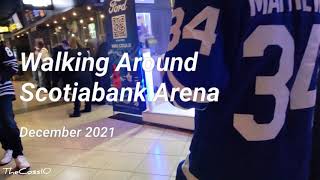 Walking Around Scotiabank Arena In Toronto Ontario 🇨🇦 🏒 December 2021 [upl. by Arikahs]