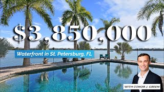 Inside a 3850000 St Petersburg Florida WATERFRONT MANSION  Luxury Home Tour [upl. by Aileen]