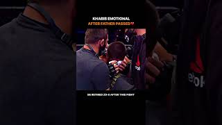 Khabib imotional after father passed away sad father khabib crying [upl. by Bellina]