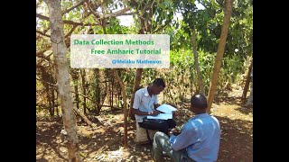 Data collection Methodology Research Methodology Part 6 Amharic Tutorial [upl. by Nuahs170]