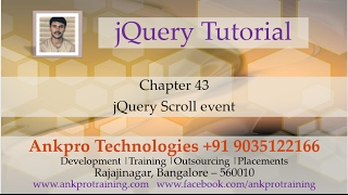 jQuery 43  Events 13  Scroll events scroll scrollLeft scrollTop [upl. by Jarrow]