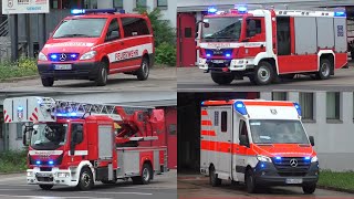 Die Retter von HaNeu ► Mehrere Alarme für FW amp RD BF  DRK  Feuerwehr Halle Saale  Hauptwache [upl. by Aynekat]