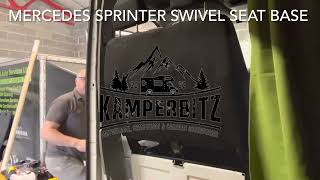 Mercedes Sprinter Campervan RampJ camper solutions swivel seat base  kamperbitz [upl. by Anyad357]