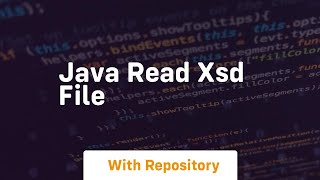 java read xsd file [upl. by Ecinaj340]