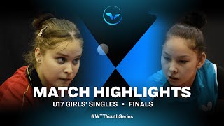 Elena Zaharia vs Anna Hursey  WTT Youth Contender Vila Real U17GS Finals [upl. by Assilim841]