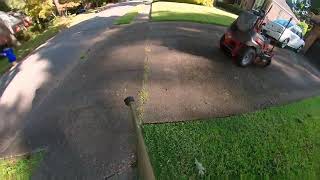 B amp B LawnCare quick front yard single pass [upl. by Joeann]