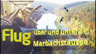 Flug über und unter den Marbachstausee [upl. by Middlesworth]