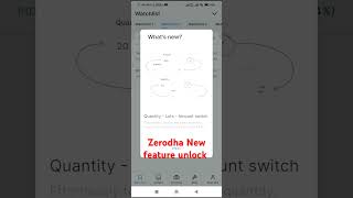 Zerodha new feature unlock Whats New  zerodha new features share stockmarket sharemarket [upl. by Lusar]