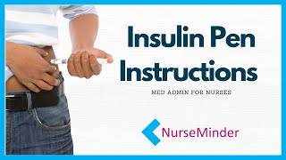 Insulin Pen Instructions How to Use [upl. by Elna]