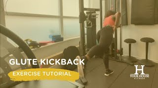 How to Do a Cable Glute Kickbacks [upl. by Darahs468]