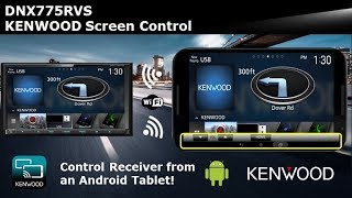 KENWOOD DNX775RVS Screen Control [upl. by Nairot]