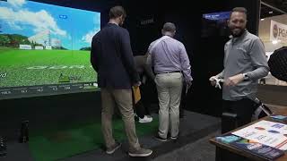 GolfZon Golf Simulator Options at the 2024 PGA Merchandise Show [upl. by Athal739]