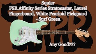 Squier FSR Affinity Stratocaster by Fender surf green [upl. by Aniled]