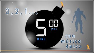 💣Timer BOMB 5 minutes Cuenta REGRESIVA de 5 minutos con Música Épica Cuenta Atrás 💥 [upl. by Nahtnhoj]