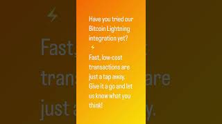 Have you tried our Bitcoin Lightning Integration [upl. by Artenak]