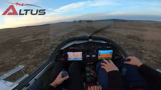 Altus motorglider short field landing [upl. by Aydne293]