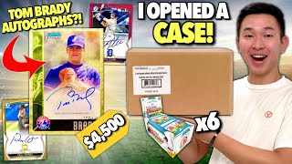 TOM BRADY AUTOGRAPHS HAVE RETURNED 😳🔥 I opened a SUPER JUMBO CASE of 2023 Bowman Draft Baseball [upl. by Guimond361]