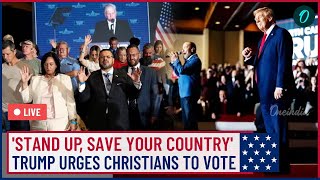 LIVE  Christian Voters Rally Around Donald Trump as Jesus Echoes Through Concord North Carolina [upl. by Origra]