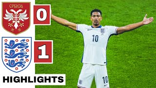 ⚪Serbia vs England 01 HIGHLIGHTS Jude Bellingham GOAL  EURO 2024 [upl. by Vivien62]