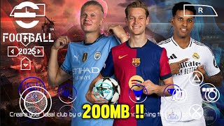 Main eFootball PES 2025 PPSSPP Ukuran Kecil Terbaru Android English Version Full Transfers [upl. by Naivaf910]