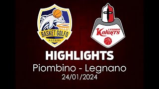 Highlights Piombino  Legnano del 24012024 [upl. by Zetrac299]