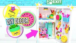 DIY Locker Decorations DECORATING MY LOCKER How To Locker Organization [upl. by Ybrik639]