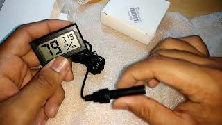 TEMPERATURE MEASUREMENT LCD DISPLAY THERMOMETER DIGITAL [upl. by Onofredo]