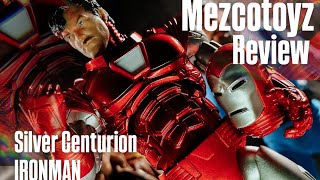 Mezco One12 Collective Silver Centurion Ironman Figure Review [upl. by Bondy]