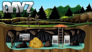 Surviving in the Worlds LEAST Hidden Underground Bunker A DayZ Movie [upl. by Kennett]