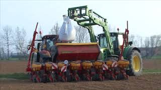 tutto nuovo seminatrice vaderstad tempo f8 con valtra n134 rosso fuoco agromeccanica turani [upl. by Roderica46]