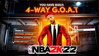 NEW quot4WAY GOATquot BUILD IS THE BEST BUILD ON NBA2K22  THIS AWESOME ISO BUILD SHOULDNT EXIST [upl. by Ehcropal725]