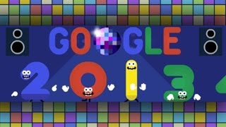 Happy New Years Eve 20132014 Google Doodle HD [upl. by Stiles]