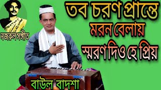 তব চরণ প্রান্তে মরন বেলায় স্মরণ দিও হে প্রিয়  Nazrul Sangeet  Baul Badsha [upl. by Ynaittirb773]