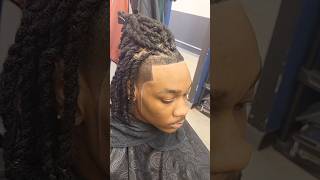 Loc retwist 2strand and line up  locs locsformen haircut [upl. by Ettenrahc]