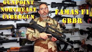 Airsoft  GunpointNortheastCybergun  FAMAS F1 GBBR French [upl. by Urion]