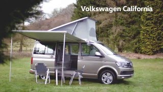 The New Volkswagen California  How To  Rear Folding BenchBed [upl. by Shela]