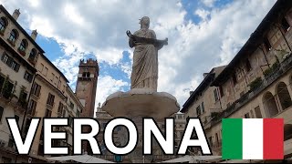 Verona Walking Tour Italy 2024 4k [upl. by Nort324]